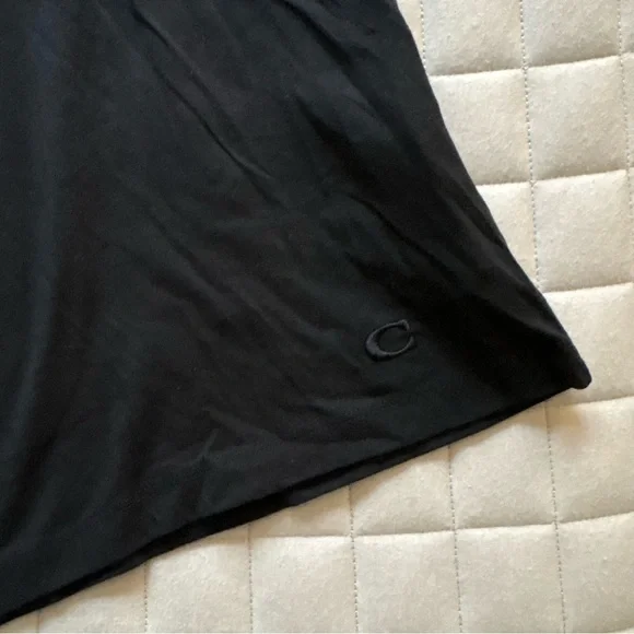 Coach Women’s Black Tee with Yellow Pac-Man Signature Design - Picture 3 of 4